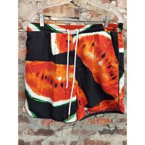 No Boundaries Mens Swim Trunks Shorts M 32-34 Multicolor Watermelon Print